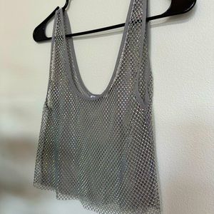 Zara rhinestone tank top